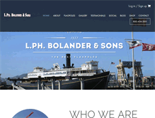 Tablet Screenshot of bolanderflagpole.com